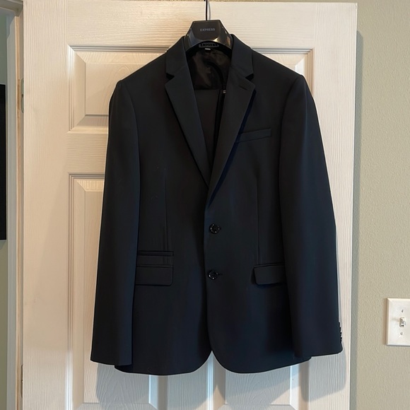 Express Suits & Blazers Mens Express Slim Fit Photographer Navy